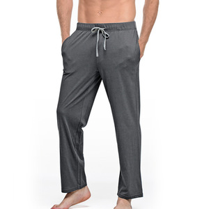 <strong>Men's</strong> Poly Cotton Blend Sleep <strong>Pants</strong> Elastic Waist Comfortable <strong>Lounge</strong> <strong>Pants</strong> Home Wear Trousers - Product Image 6