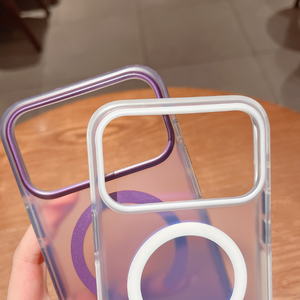 Funda Magnética Transparente Degradada de Lujo y Alta Calidad para iPhone 17 Air, Diseño Naranja para iPhone 17 Pro Max - Product Image 3