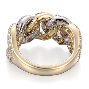 Anillos de joyería fina de oro macizo de 18k y 14k con diamantes DEF de laboratorio, joyería personalizada, joyería de oro macizo, regalo de aniversario para mujeres. - Product Image 3