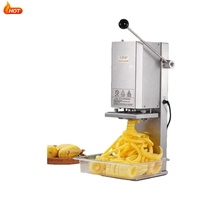 Nouvelle machine à frites torsadées électrique portable, coupe-pommes de terre en spirale, 100 kg/heure, haute productivité automatique pour frites bouclées
