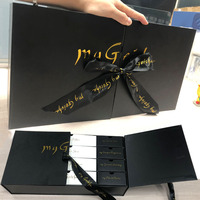 Boîte cadeau de luxe à double porte, personnalisée, vide, pour calendrier de l'avent de Noël avec 24 compartiments pour biscuits, finition mate et gaufrage