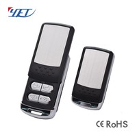 Diseño de cubierta deslizante de Metal de 4 teclas Código de aprendizaje de alta calidad Control remoto RF inalámbrico para un uso amplio YET070