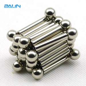 Prix <span class=keywords><strong>pas</strong></span> <span class=keywords><strong>cher</strong></span> 36 pièces Néodyme Bâtons Magnétiques Tiges 27 pièces Boules En Acier De Construction De Puzzle Jouets à vendre - Product Image 2
