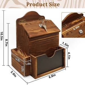 Venta al por mayor de madera de <span class=keywords><strong>pino</strong></span> personalizada estilo religioso urna de madera con sugerencias de donación - Product Image 6