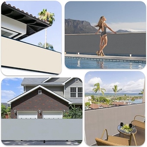 100% Polyester Jardin Pergola Étanche Soleil <span class=keywords><strong>Ombrage</strong></span> Voiles Balcon Sécurité Intimité Écran Net <span class=keywords><strong>Terrasse</strong></span> Coupe-Vent Clôture <span class=keywords><strong>Filet</strong></span> - Product Image 6