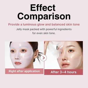 Корейский уход за кожей, лосось PDRN DNA Pink Bio коллагеновая гелевая маска для кожи, увлажняющая питательная укрепляющая маска для лица - Product Image 5