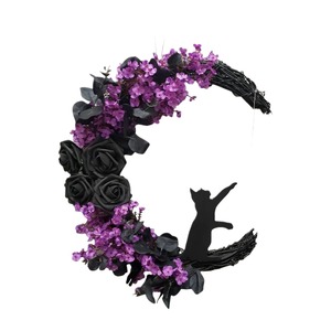 1PC Hong Kong Love Nouveau Style Croissant de Lune Chat Couronne Porte Cintre Créatif Halloween - Product Image 6