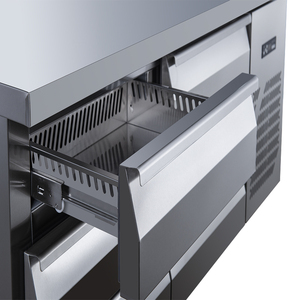 Ngăn kéo thương mại tủ lạnh bàn làm việc 9 ngăn kéo bằng thép không gỉ dưới tủ lạnh - Product Image 2