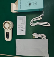 Ventilateur portable USB rechargeable, mini-ventilateur de refroidissement à suspendre au cou, ventilateur de voyage pour cadeaux promotionnels en extérieur