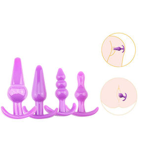 Silikon prostat seks oyuncak seti Anal Plug dilatör spor yenilikler yetişkin popo fiş yeni başlayanlar ve artıları için Set - Product Image 1