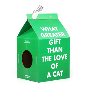 Grattoir à <span class=keywords><strong>chat</strong></span> en <span class=keywords><strong>carton</strong></span> ondulé en forme de maison pour <span class=keywords><strong>chat</strong></span>, prix bas - Product Image 1