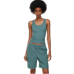 กางเกงขาสั้นทรงสปอร์ตเอวกลางผ้าโพลีเอสเตอร์เนื้อนุ่ม ระบายอากาศได้ดี แห้งเร็ว น้ำหนัก 180 กรัม ซิปหน้า สำหรับผู้หญิง เป็นมิตรต่อสิ่งแวดล้อม - Product Image 4