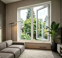 Fenêtres à manivelle en vinyle insonorisées et écoénergétiques, verre double vitrage Low-E, certifiées Energy Star pour hôtels et commerces