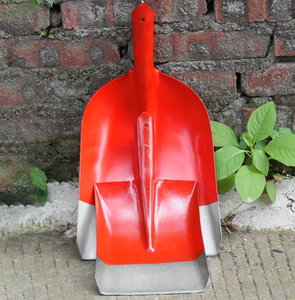 Оптовая продажа, красная садовая лопатка, Легкая металлическая лопатка для снега, круглая лопатка для сельского хозяйства, кемпинга - Product Image 6