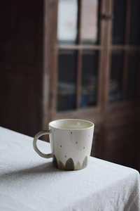 แก้วเซรามิกสโตนแวร์ลายการ์ตูนราคาส่งถูก เป็นมิตรกับสิ่งแวดล้อม ลายวันฝนตก สำหรับชาและกาแฟ - Product Image 5