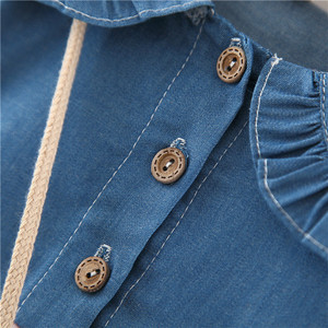 Robes de fête pour enfants, vêtements en coton pour enfants, robe de demoiselle d'honneur rose pour bébé fille corpulente à Bangkok - Product Image 6