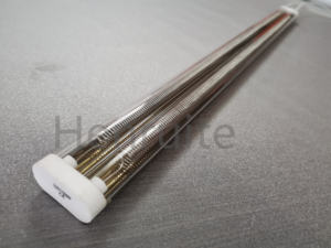 مطلية بالذهب بأنبوب مزدوج هالوجين سخانات الأشعة تحت الحمراء الكوارتز التدفئة الصناعية مصابيح تجفيف أفران بواعث بديلة - Product Image 3