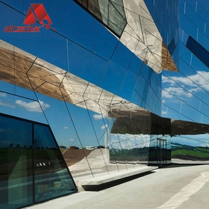 Miroir anodisé fini revêtement en aluminium panneaux muraux décoratifs panneau en plastique <span class=keywords><strong>composite</strong></span> aluminium murs extérieurs conception de la façade - Product Image 2