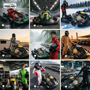 Kart de course à essence Drift Racing 200-225cc 9.5HP, karting sur piste, pédale haute performance, système de freinage hydraulique, homologué CE, durable - Product Image 4