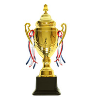 Trophée plaqué or, nouvelle arrivée, vente directe d'usine, trophées et médailles populaires, plaqué or, taille 40-50 cm