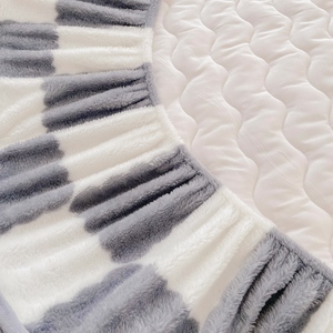 Áo ga trải giường mùa đông dày dặn, chất liệu vải san hô, giữ ấm, phủ nệm, chất liệu nhung, ga trải giường, chăn ga gối đệm - Product Image 6