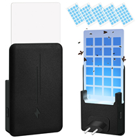 Exterminador de insectos eléctrico para interiores estándar europeo con fuente de luz LED Trampas adhesivas seguras para el hogar para el control de insectos
