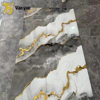 Fournisseur Direct d'Usine - Panneau Mural Moderne en PVC Effet Marbre avec Revêtement UV, Étanche, Ignifuge et Anti-Humidité, Garantie 5 Ans