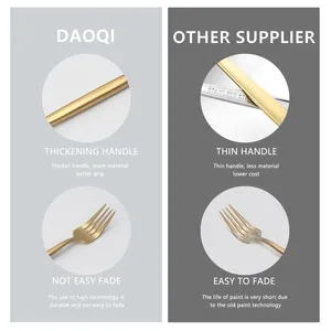 Flatware Flatware Matte Modern Gold Silverware Stainless Steel Cutlery Set For Wedding Event