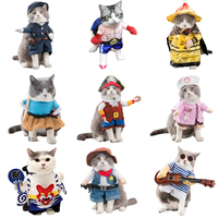 Mignon Chats Cosplay Costume Pétards Corsair Cowboy Pirate Fantaisie Kitty Chien Chapeau Accessoires pour Été Printemps