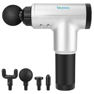 Pistolet de massage facial et corporel pour la gym et le <span class=keywords><strong>yoga</strong></span>, masseur électrique portatif rechargeable à percussion pour tissus profonds - Product Image 5