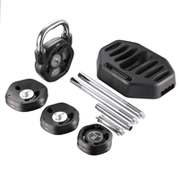Vente en gros d'usine : Haltère, kettlebell et barre de musculation 3-en-1 réglables, avec plaques de poids supplémentaires optionnelles de 20 kg / 45 lb, pour hommes et femmes