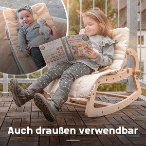 Cuna 3 en 1 para bebés, silla reclinable, mecedora ajustable y columpio personalizable para uso doméstico - Product Image 4
