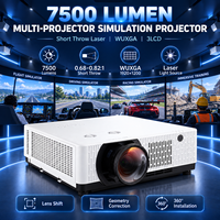 Projecteur de simulation multi-affichages 7500 lumens WUXGA, projecteur laser pour salles de simulation professionnelles
