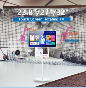 Televisor LED Inteligente Android con Pantalla Táctil LCD de 27 Pulgadas, 120Hz, 4G, 128GB, Wi-Fi, para Juegos y Entretenimiento, con Soporte Móvil Blanco - Product Image 3