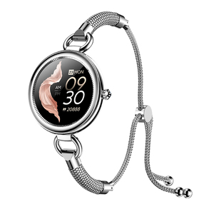 Reloj Inteligente para Mujer F11 CF11max con Incrustaciones de Diamantes, Pantalla AMOLED de 1.19'', Resistente al Agua IP68, Correa de Cristal, Elegante - Product Image 1