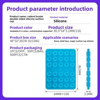 Support de téléphone portable et tablette en silicone personnalisé à ventouse, design allongé simple/double face, modèle 24/30 pour utilisation au lit
