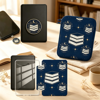 Desain Magnetik Lepas Pasang Khusus, Penutup Pelindung E-book yang Dapat Disesuaikan, Bagian Belakang Transparan dengan Fitur Auto Sleep/Wake untuk Kindle