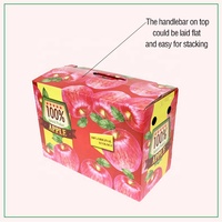 Usine chinoise Boîte d'emballage d'expédition ondulée à impression colorée avec logo personnalisé pour boîte en carton de riz aux fruits pomme raisin banane orange