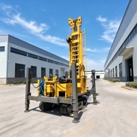 Foreuse hydraulique diesel pour puits d'eau, machine de forage pneumatique DTH 400m, forage de 105-325mm, équipement de forage de roche