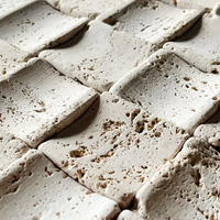 Extérieur intérieur imperméable travertin souple MCM ciment flexible décoration de mur en pierre revêtement de carreaux souples pour la maison hôtel décoratif