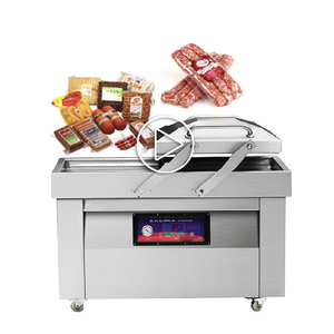 Máquina de Envasado al Vacío Automática de Doble Cámara Eléctrica de Alta Precisión DZ-600/2SB con Cuatro Barras de Sellado para Bolsas de Alimentos y Electrónicos - Product Image 1