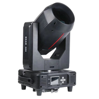 Projecteur Beam Mobile 380W avec Ligne Rouge, 6 Couleurs + Blanc 8400K, Contrôle DMX512, Gradation Linéaire 0-100%, Équipement d'Éclairage Scénique Intérieur