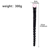 Jouet sexuel double tête de 37 cm pour adultes, flexible, en gelée, pour vagin, anus, femmes, gays, lesbiennes, double extrémité, pénis artificiel, boutique de jouets sexuels