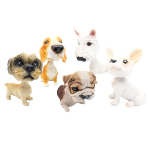 Testa di Bobbing Pug <span class=keywords><strong>Dog</strong></span> Rottweiler Bobble Head Auto Car Dashboard decori Toy Bulldog Bobblehead Ornaments - Product Image 1