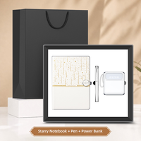 Coffret Cadeau de Papeterie de Bureau : Chargeur, Bloc-notes, Stylo, Batterie Externe – Idéal pour les Incentives du Personnel et les Cadeaux de Remerciement à Long Terme pour Clients