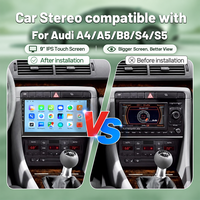 Autoradio Android 9 pouces IPS avec CarPlay, GPS, Bluetooth, WiFi pour Audi A4 A5 B8 S4 S5 2000-2009 - Lecteur multimédia en gros