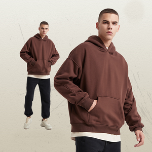 Fabricants de sweats à capuche pour hommes, sweats à capuche unisexes épais et surdimensionnés en molleton 100% coton 400 GSM, sweats à capuche personnalisés brodés ODM - Product Image 1