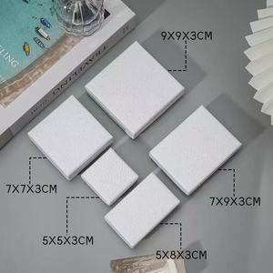 Wholesale Art Paper Textured Lift-<strong>off</strong> Lid Jewelry Packaging Box with Sponge Liner for Necklace Bracelet Ring Storage - Product Image 3