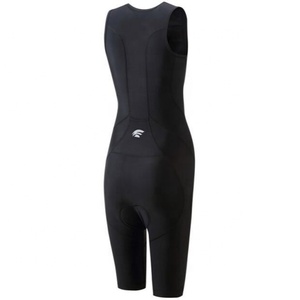 Traje de triatlón acolchado personalizado de alto rendimiento para mujer, traje de tres piezas, <span class=keywords><strong>ropa</strong></span> de Triatlón - Product Image 3
