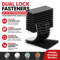 Ruban adhésif double face 3M Dual Lock SJ3550 en PVC haute résistance, fixation auto-agrippante en forme de champignon, noir